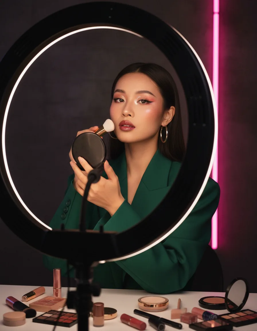 黑料大赛签约美妆达人形象照